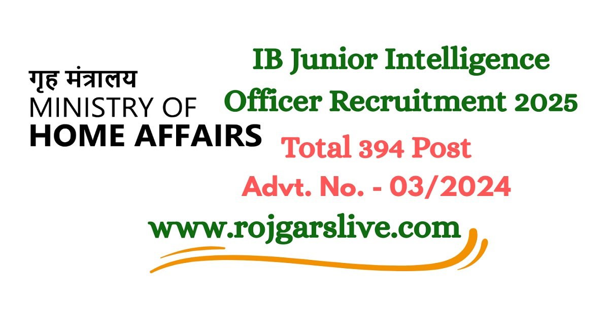 IB Junior Intelligence Officer Recruitment 2025