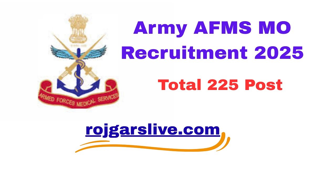 Army AFMS MO Recruitment 2025