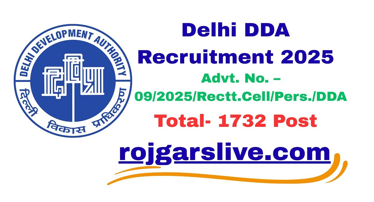 Delhi DDA Recruitment 2025