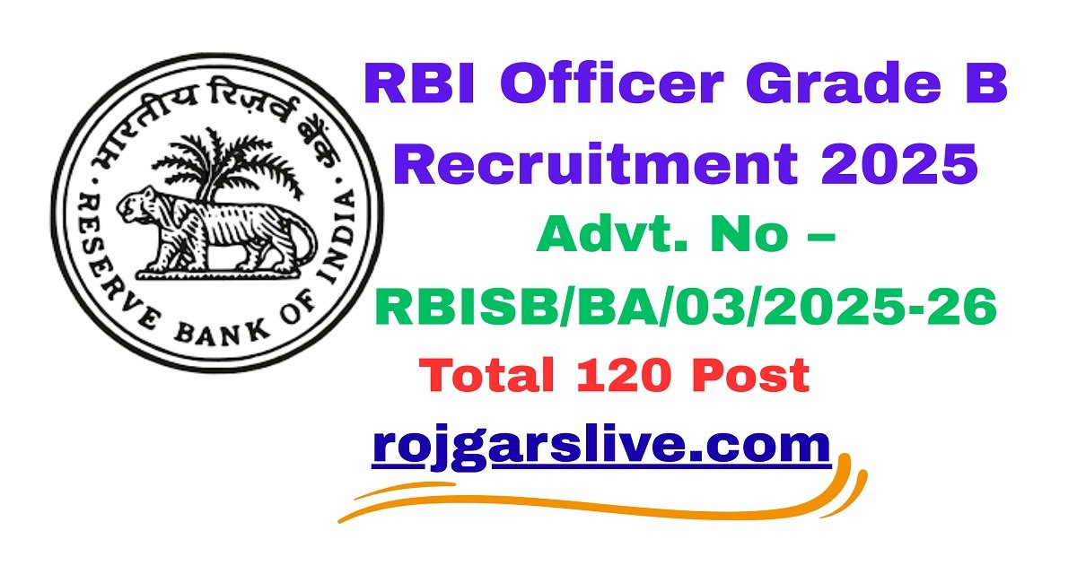 RBI Officer Grade B Recruitment 2025