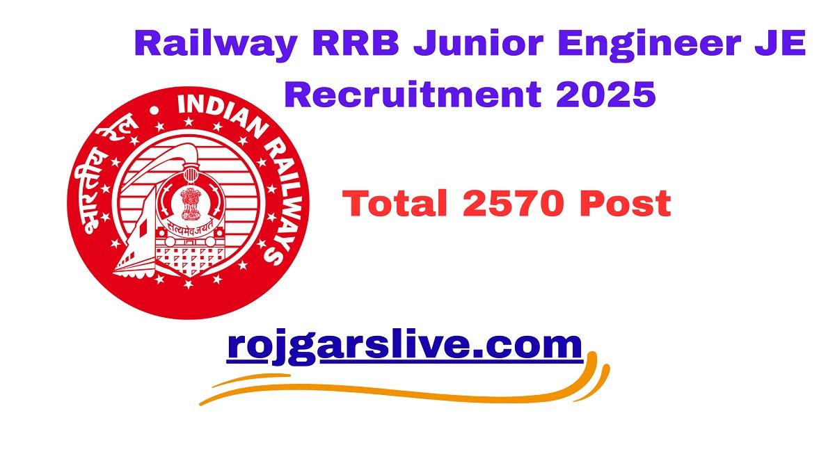 Railway RRB Junior Engineer JE Recruitment 2025