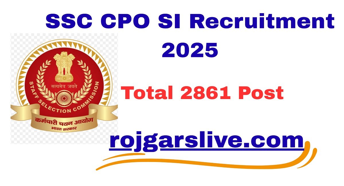 SSC CPO SI Recruitment 2025