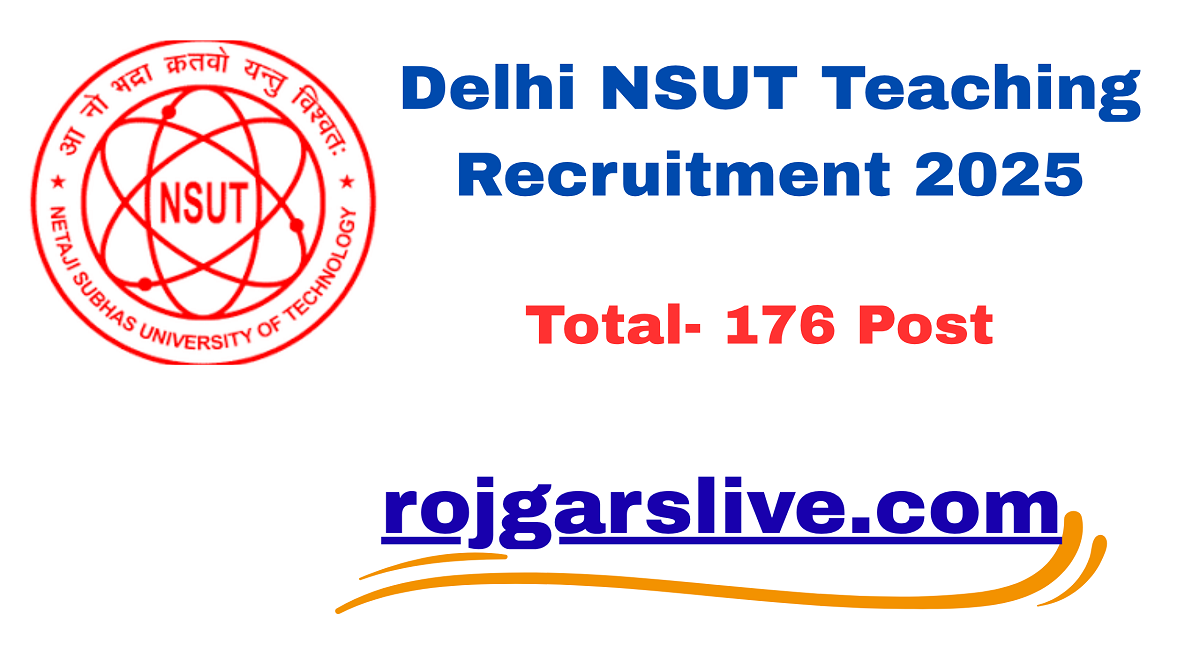 Delhi NSUT Teaching Recruitment 2025