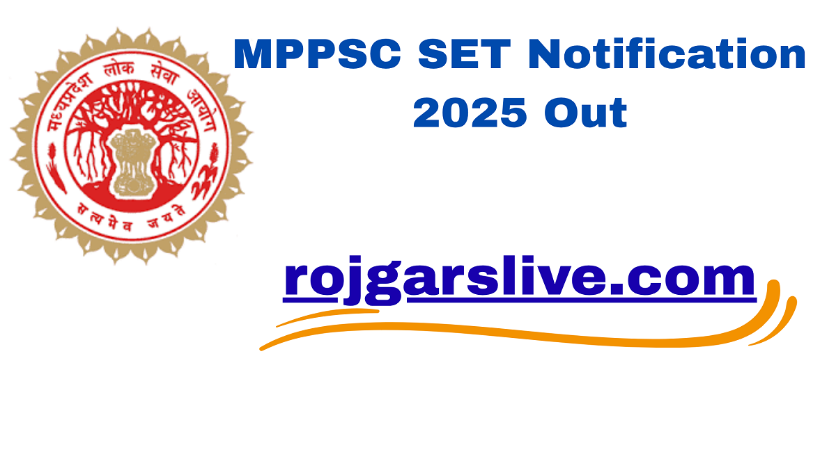 MPPSC SET Notification 2025 Out