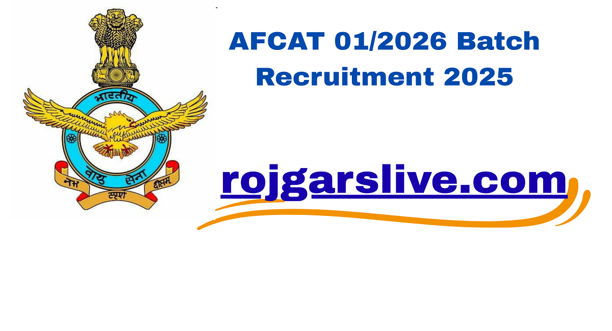AFCAT 01/2026 Batch Recruitment 2025