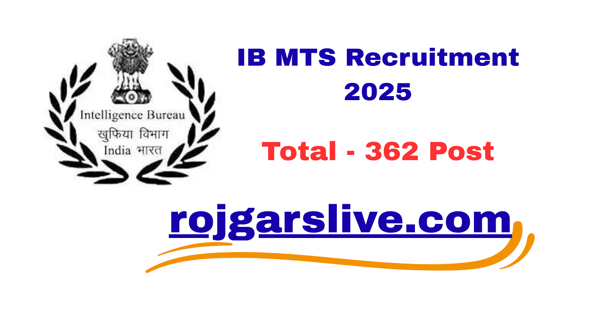 IB MTS Recruitment 2025