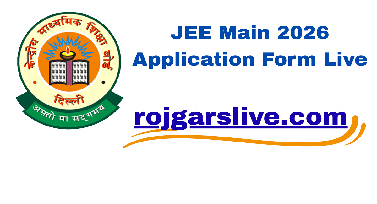 JEE Main 2026 Application Form Live