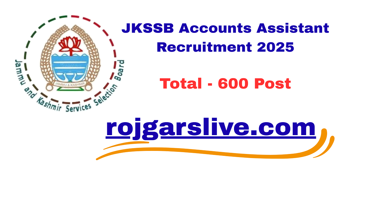 JKSSB Accounts Assistant Recruitment 2025