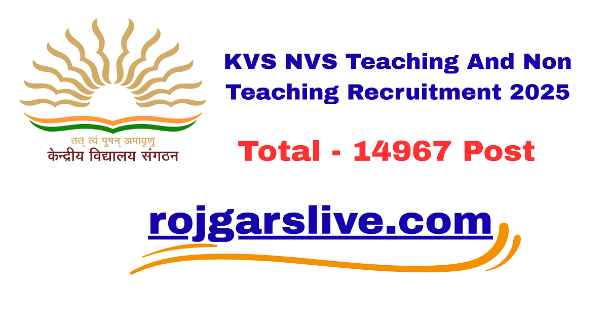 KVS NVS Teaching And Non Teaching Recruitment 2025