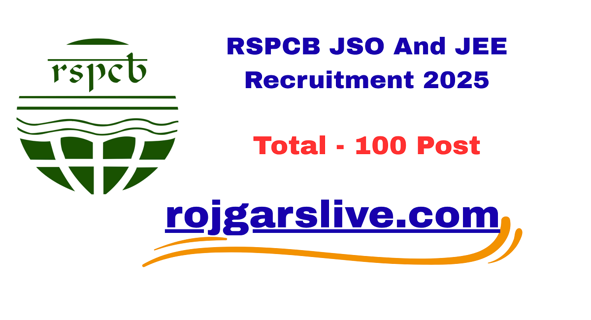 RSPCB JSO And JEE Recruitment 2025